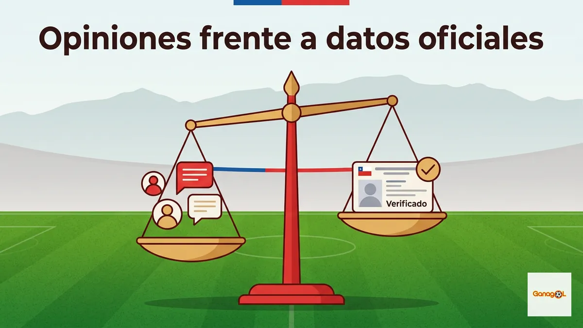 Balanza que compara opiniones de usuarios con datos oficiales verificables de Ganagol