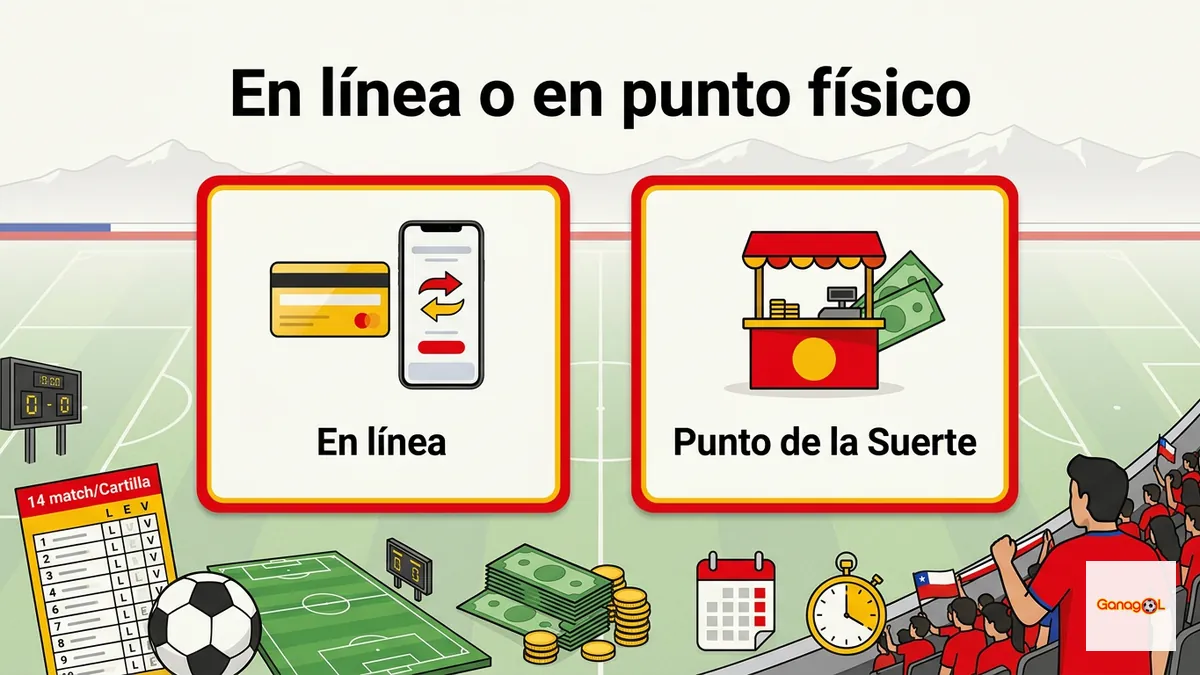 Comparación entre cobrar premios en línea o en un punto de venta físico